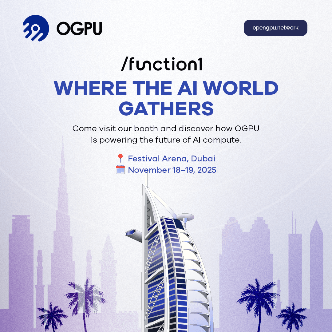 We're heading to Function 1 Dubai!